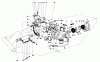 Mähdecks 30721 - Toro 72" Side Discharge Mower (SN: 80001 - 89999) (1978) Listas de piezas de repuesto y dibujos HYDROSTATIC TRANSMISSION & VALVE ASSEMBLY