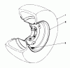 Mähdecks 30721 - Toro 72" Side Discharge Mower (SN: 900001 - 999999) (1979) Listas de piezas de repuesto y dibujos TIRE & WHEEL ASSEMBLY 23 X 10.50 X 12 (OPTIONAL) NO. 36-1050