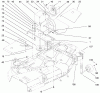 Mähdecks 30753 - Toro 52" Side Discharge Mower, GM 120 (SN: 990001 - 999999) (1999) Listas de piezas de repuesto y dibujos COVERS, GEARBOX AND GAGE WHEEL ASSEMBLY