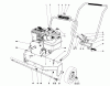 Laubbläser / Laubsauger 62905 - Toro 5 hp Lawn Blower (SN: 3000001 - 3999999) (1973) Listas de piezas de repuesto y dibujos ENGINE AND HANDLE ASSEMBLY