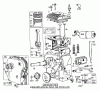 Laubbläser / Laubsauger 62905 - Toro 5 hp Lawn Blower (SN: 3000001 - 3999999) (1973) Listas de piezas de repuesto y dibujos ENGINE MODEL NO. 130202 TYPE 0209 BRIGGS & STRATTON