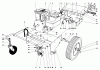 Laubbläser / Laubsauger 62912 - Toro 5 hp Lawn Vacuum (SN: 0000001 - 0999999) (1980) Listas de piezas de repuesto y dibujos ENGINE AND BASE ASSEMBLY (MODEL 62923)