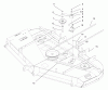 Mähdecks 74208 - Toro 62" Side Discharge Mower (SN: 890001 - 899999) (1998) Listas de piezas de repuesto y dibujos BELTS AND IDLER ASM