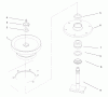Mähdecks 74208 - Toro 62" Side Discharge Mower (SN: 890001 - 899999) (1998) Listas de piezas de repuesto y dibujos SPINDLE CENTER
