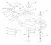 Mähdecks 74208 - Toro 62" Side Discharge Mower (SN: 890001 - 899999) (1998) Listas de piezas de repuesto y dibujos SPINDLES, BLADES, AND DEFLECTOR