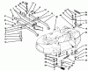 Mähdecks 78400 - Toro 38" Side Discharge Mower (SN: 69000001 - 69999999) (1996) Listas de piezas de repuesto y dibujos SUSPENSION ASSEMBLY & IDLER LINKAGE