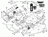 Mähdecks 78415 - Toro 42" Side Discharge Mower (SN: 790001 - 799999) (1997) Listas de piezas de repuesto y dibujos DECK & DECAL ASSEMBLY