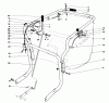 Laubbläser / Laubsauger 62923 - Toro 5 hp Lawn Vacuum (SN: 4000001 - 4999999) (1984) Listas de piezas de repuesto y dibujos CONTROLS AND HANDLE ASSEMBLY (MODEL 62923)