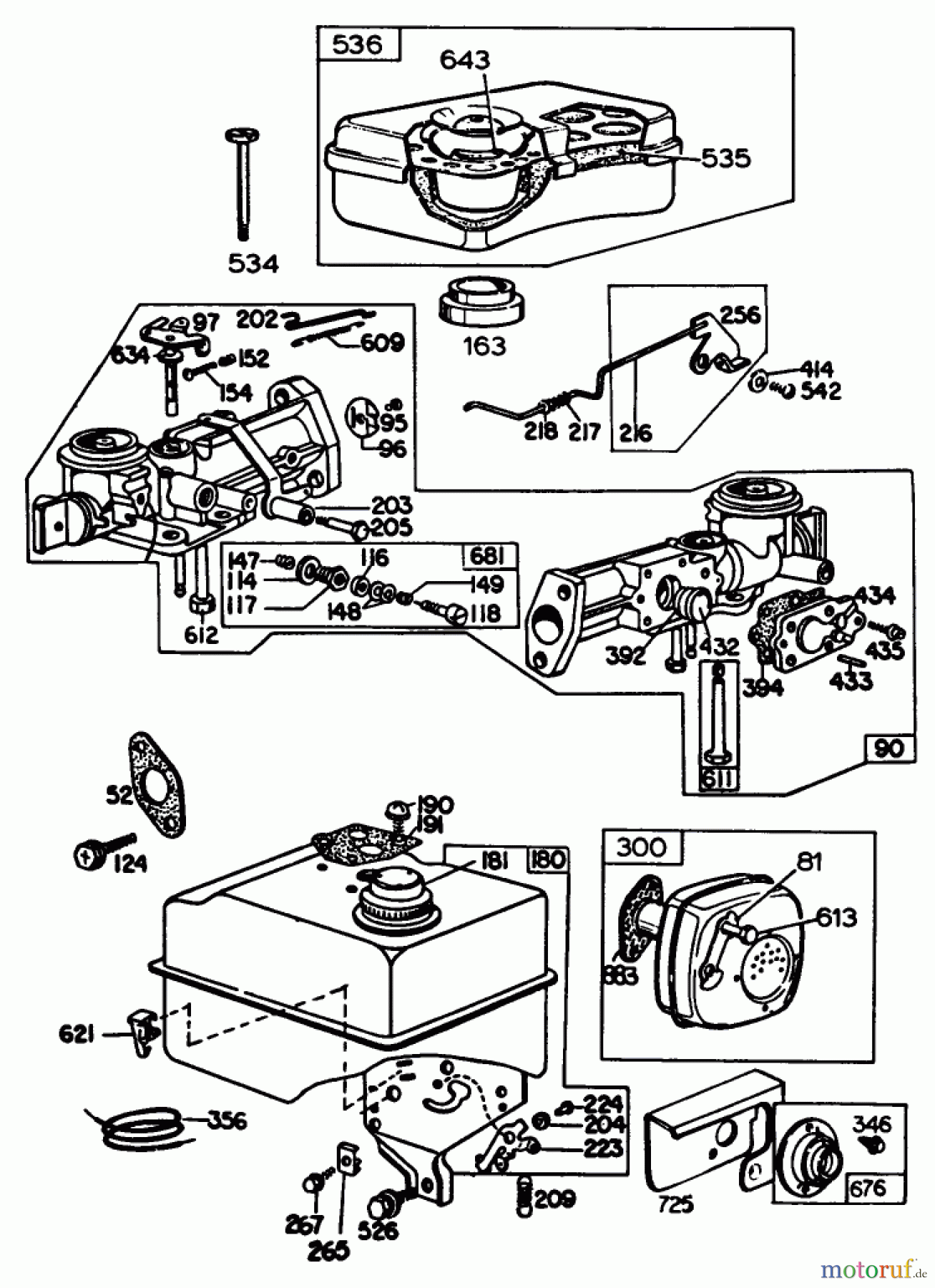  Laubbläser / Laubsauger 62923 - Toro 5 hp Lawn Vacuum (SN: 4000001 - 4999999) (1984) ENGINE BRIGGS & STRATTON MODEL NO. 130202-1640-01 #3