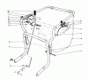 Laubbläser / Laubsauger 62923 - Toro 5 hp Lawn Vacuum (SN: 5000001 - 5999999) (1985) Listas de piezas de repuesto y dibujos CONTROLS AND HANDLE ASSEMBLY (MODELS 62912)