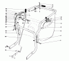 Laubbläser / Laubsauger 62912 - Toro 5 hp Lawn Vacuum (SN: 6000001 - 6999999) (1986) Listas de piezas de repuesto y dibujos CONTROLS AND HANDLE ASSEMBLY (MODEL 62923)