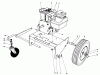 Laubbläser / Laubsauger 62923 - Toro 5 hp Lawn Vacuum (SN: 8000001 - 8999999) (1978) Listas de piezas de repuesto y dibujos ENGINE AND BASE ASSEMBLY (MODEL 62912)