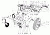 Laubbläser / Laubsauger 62912 - Toro 5 hp Lawn Vacuum (SN: 8000001 - 8999999) (1978) Listas de piezas de repuesto y dibujos ENGINE AND BASE ASSEMBLY (MODEL 62923)