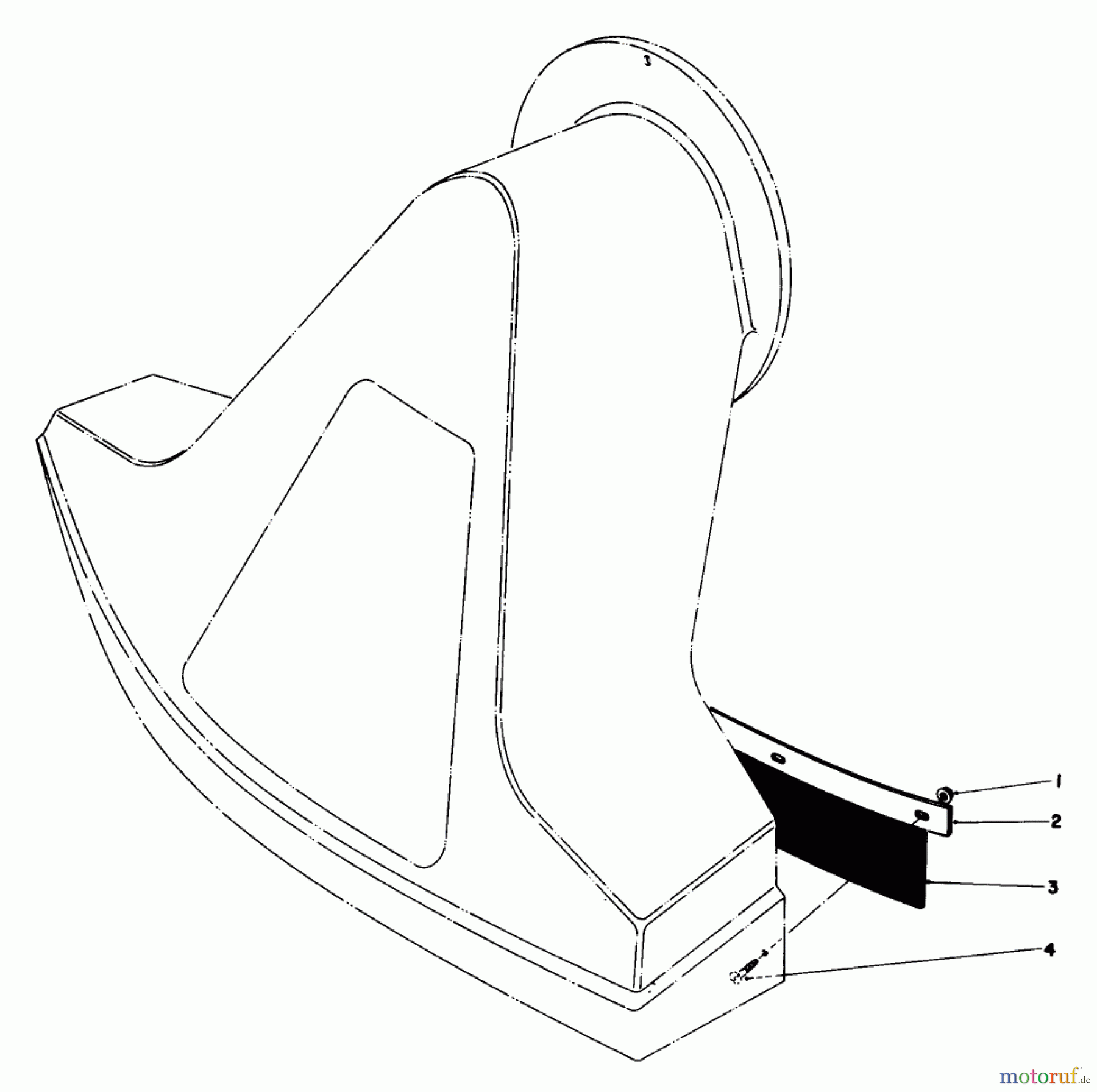  Laubbläser / Laubsauger 62923 - Toro 5 hp Lawn Vacuum (SN: 8000001 - 8999999) (1978) FLAP KIT (MODEL 59086)