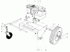 Laubbläser / Laubsauger 62923 - Toro 5 hp Lawn Vacuum (SN: 9000001 - 9999999) (1979) Listas de piezas de repuesto y dibujos ENGINE AND BASE ASSEMBLY (MODEL 62912)