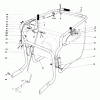 Laubbläser / Laubsauger 62923 - Toro 5 hp Lawn Vacuum (SN: 4900001 - 4999999) (1994) Listas de piezas de repuesto y dibujos CONTROL & HANDLE ASSEMBLY