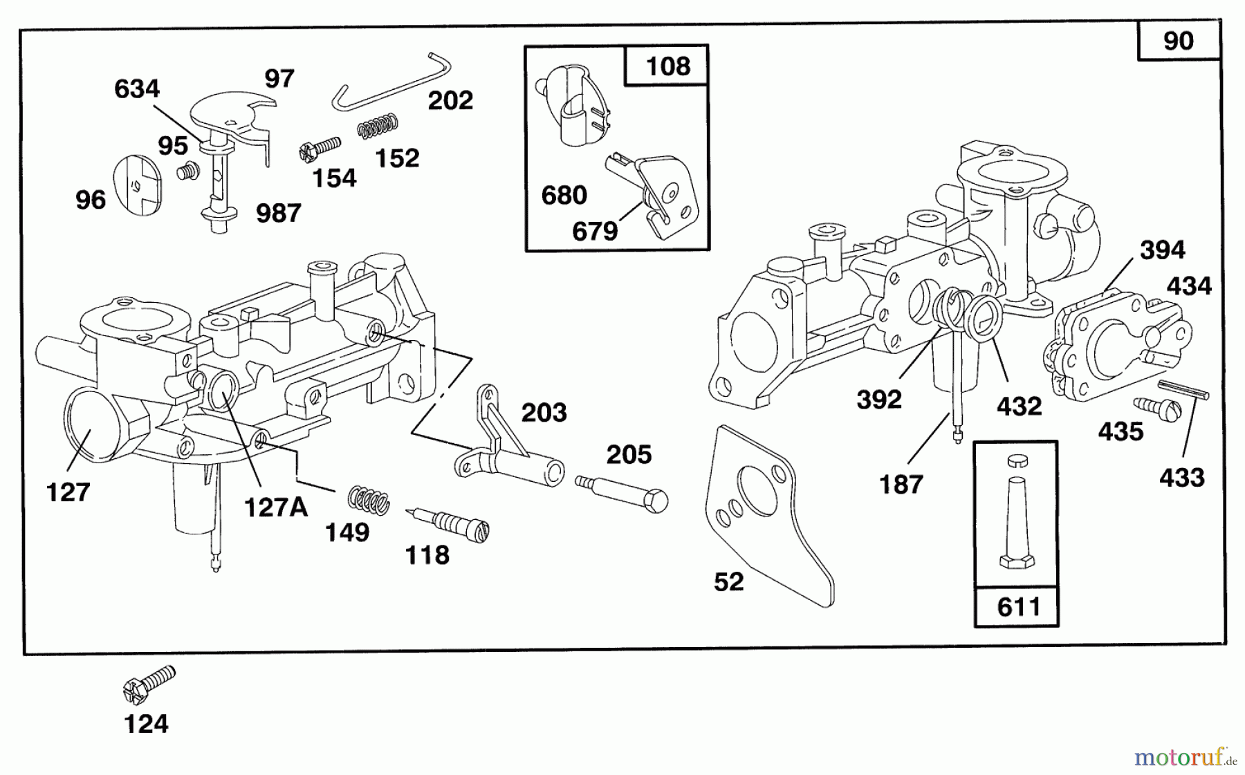  Laubbläser / Laubsauger 62923 - Toro 5 hp Lawn Vacuum (SN: 4900001 - 4999999) (1994) ENGINE BRIGGS & STRATTON MODEL 135202-0185-01 #3