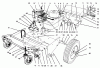 Laubbläser / Laubsauger 62924 - Toro 5 hp Lawn Vacuum (SN: 5900001 - 5999999) (1995) Listas de piezas de repuesto y dibujos ENGINE & BASE ASSEMBLY