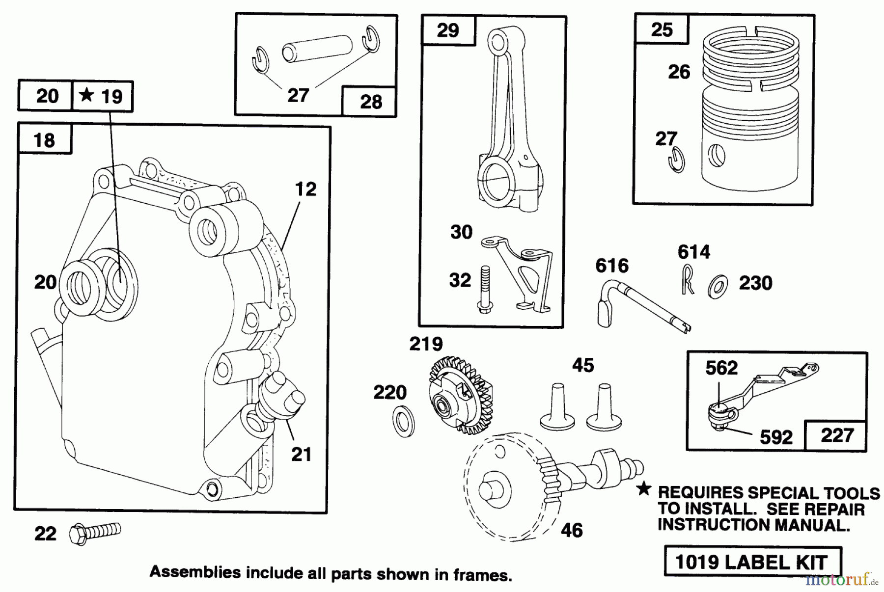  Laubbläser / Laubsauger 62924 - Toro 5 hp Lawn Vacuum (SN: 5900001 - 5999999) (1995) ENGINE BRIGGS & STRATTONMODEL 135202-0263-01 #2