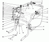 Laubbläser / Laubsauger 62924 - Toro 5 hp Lawn Vacuum (SN: 6900001 - 6999999) (1996) Listas de piezas de repuesto y dibujos CONTROL & HANDLE ASSEMBLY