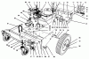 Laubbläser / Laubsauger 62924 - Toro 5 hp Lawn Vacuum (SN: 6900001 - 6999999) (1996) Listas de piezas de repuesto y dibujos ENGINE & BASE ASSEMBLY