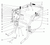 Laubbläser / Laubsauger 62924 - Toro 5 hp Lawn Vacuum (SN: 7900001 - 7999999) (1997) Listas de piezas de repuesto y dibujos CONTROL & HANDLE ASSEMBLY