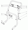 Laubbläser / Laubsauger 62933 - Toro 5 hp Lawn Blower (SN: 0000001 - 0999999) (1980) Listas de piezas de repuesto y dibujos HANDLE ASSEMBLY