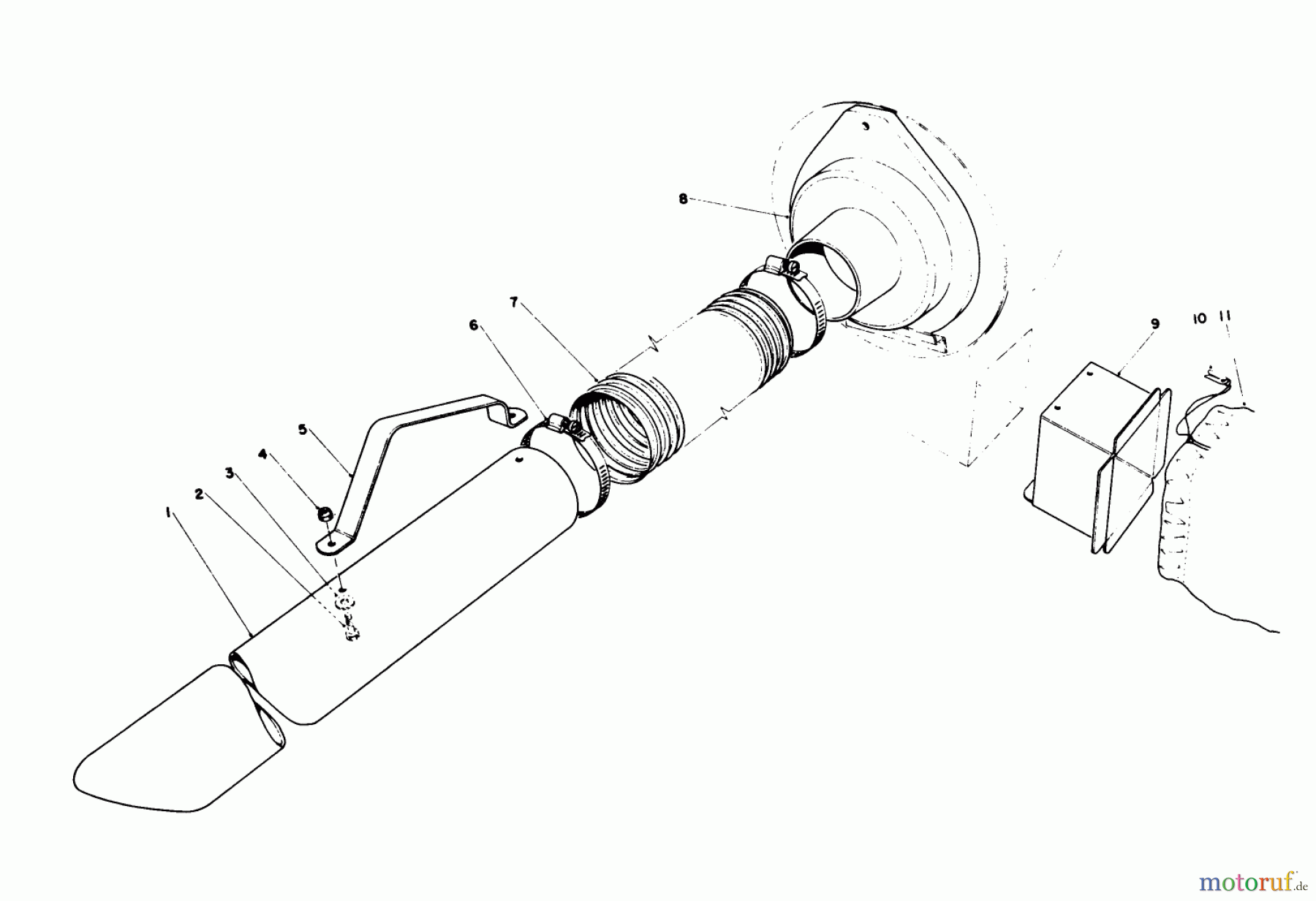  Laubbläser / Laubsauger 62933 - Toro 5 hp Lawn Blower (SN: 1000001 - 1999999) (1981) BLOWER BAGGING KIT NODEL NO. 59084