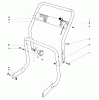 Laubbläser / Laubsauger 62933 - Toro 5 hp Lawn Blower (SN: 4000001 - 4999999) (1974) Listas de piezas de repuesto y dibujos HANDLE ASSEMBLY