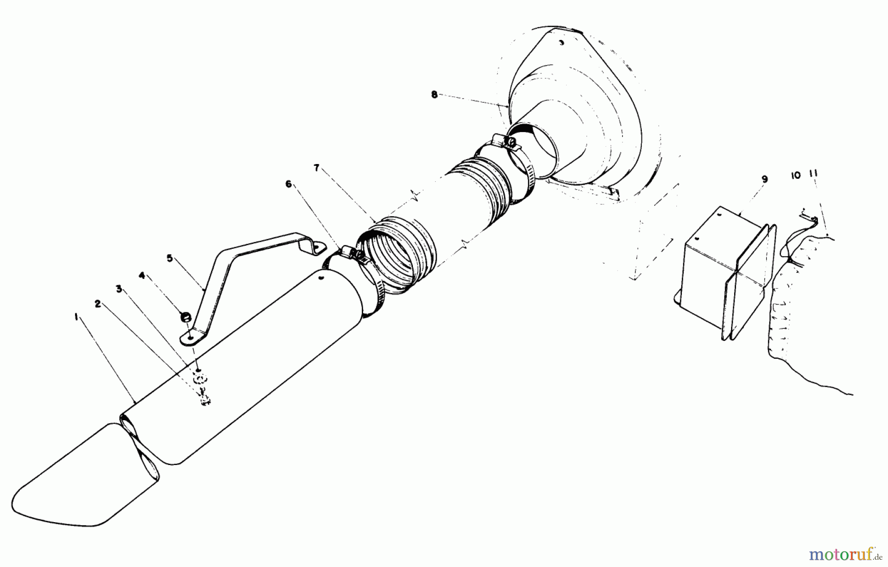  Laubbläser / Laubsauger 62933 - Toro 5 hp Lawn Blower (SN: 4000001 - 4999999) (1984) BLOWER BAGGING KIT MODEL NO. 59084 (OPTIONAL)