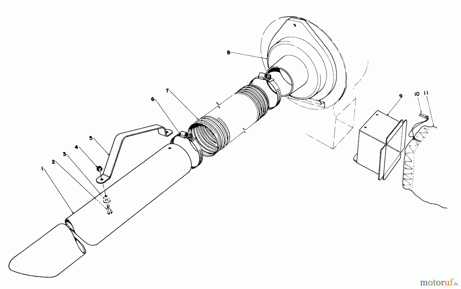  Laubbläser / Laubsauger 62933 - Toro 5 hp Lawn Blower (SN: 7000001 - 7999999) (1977) BLOWER BAGGING KIT MODEL NO. 59084