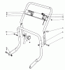 Laubbläser / Laubsauger 62933 - Toro 5 hp Lawn Blower (SN: 5000001 - 5999999) (1975) Listas de piezas de repuesto y dibujos HANDLE ASSEMBLY