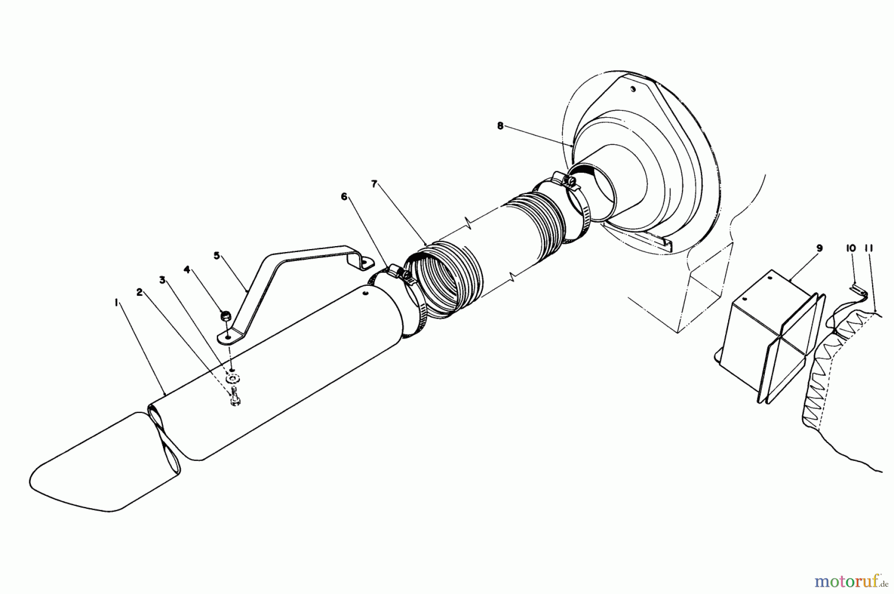  Laubbläser / Laubsauger 62933 - Toro 5 hp Lawn Blower (SN: 8000001 - 8999999) (1988) BLOWER BAGGING KIT MODEL NO. 59084 (OPTIONAL)