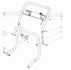 Laubbläser / Laubsauger 62933 - Toro 5 hp Lawn Blower (SN: 8000001 - 8999999) (1978) Listas de piezas de repuesto y dibujos HANDLE ASSEMBLY