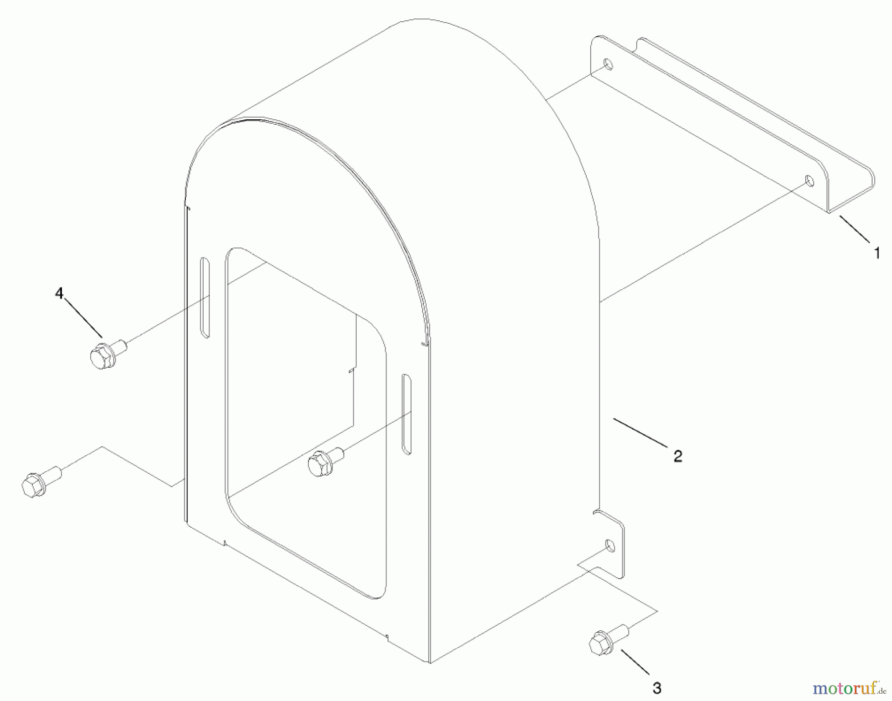  Compact Utility Attachments 104-5750 - Toro Pump Cover, Dingo 220D Compact Utility Loader PUMP COVER ASSEMBLY