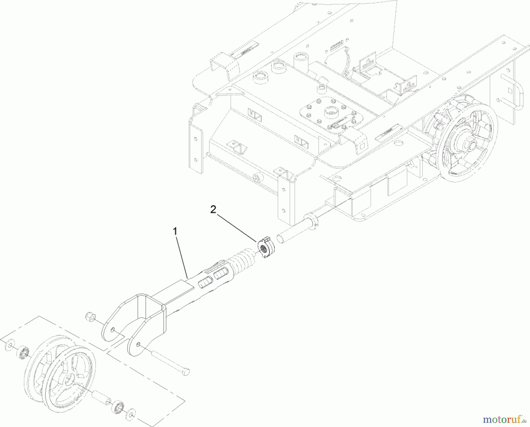  Compact Utility Attachments 108-5630 - Toro Tensioner Kit, Dingo TX 420 Compact Utility Loader TENSIONER ASSEMBLY