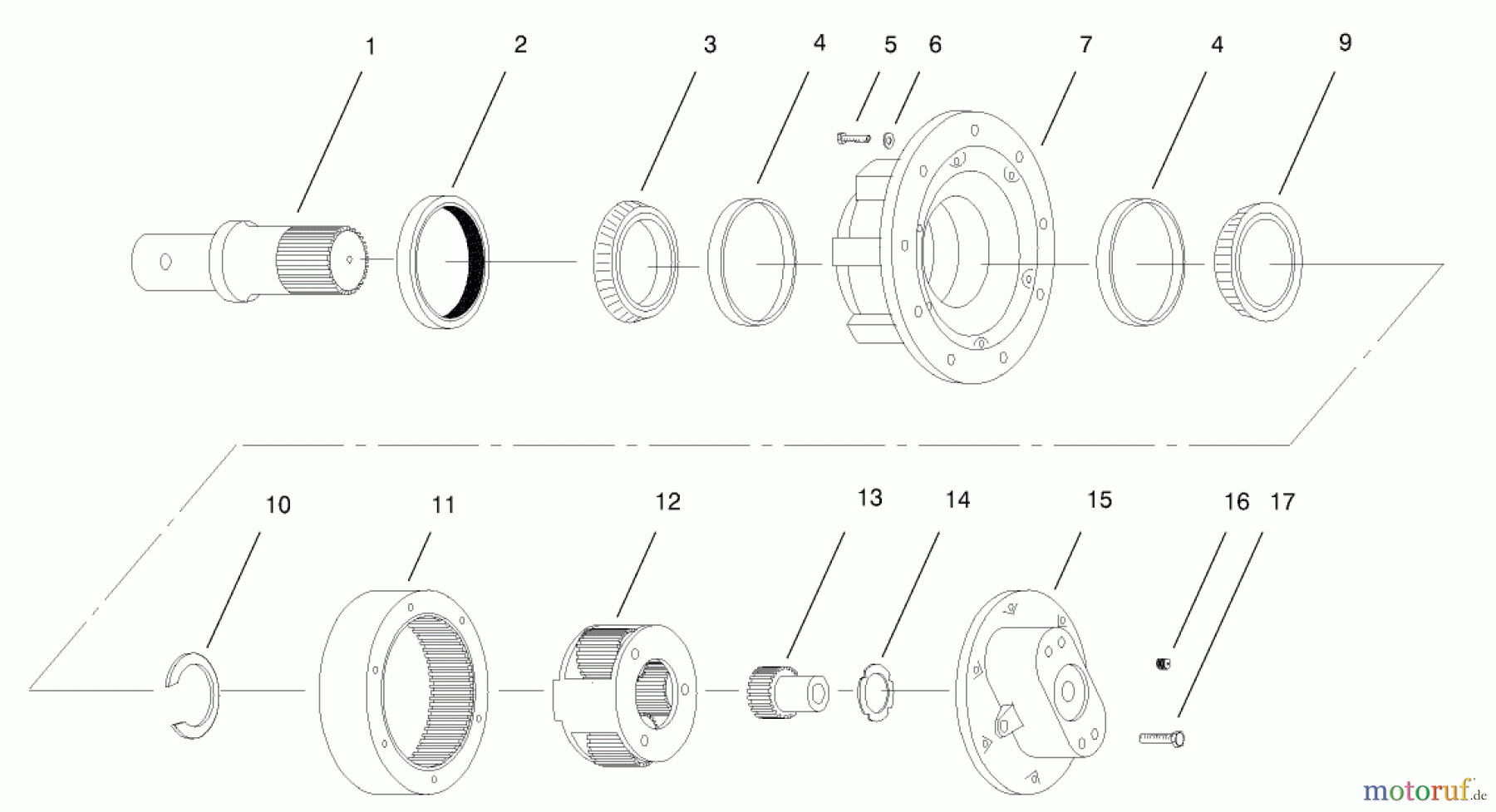  Compact Utility Attachments 22400 - Toro Auger Head, Dingo Compact Utility Loader (SN: 200000001 - 200999999) (2000) PLANETARY GEAR ASSEMBLY NO. 98-8260