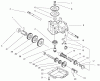 Rasenmäher 11001 - Toro Side Discharge Mower (SN: 7900001 - 7999999) (1997) Listas de piezas de repuesto y dibujos GEARCASE ASSEMBLY