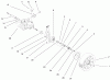 Rasenmäher 11001 - Toro Side Discharge Mower (SN: 7900001 - 7999999) (1997) Listas de piezas de repuesto y dibujos GEARCASE & WHEEL ASSEMBLY