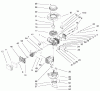 Rasenmäher 11002 - Toro 53cm Walk-Behind Mower (SN: 9900001 - 9999999) (1999) Listas de piezas de repuesto y dibujos ENGINE ASSEMBLY