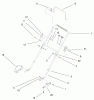 Rasenmäher 11002 - Toro 53cm Walk-Behind Mower (SN: 9900001 - 9999999) (1999) Listas de piezas de repuesto y dibujos HANDLE ASSEMBLY