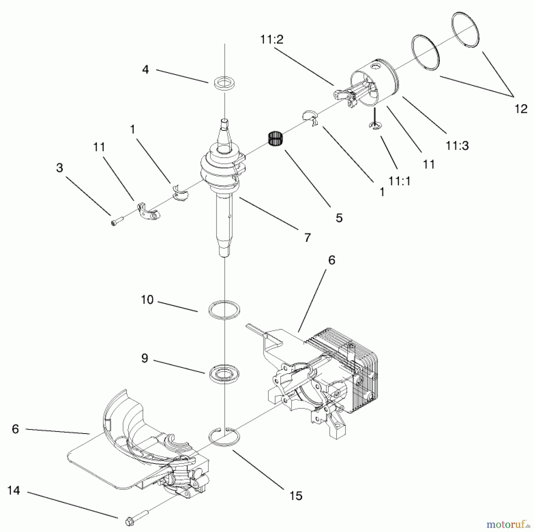  Rasenmäher 11002 - Toro 53cm Walk-Behind Mower (SN: 9900001 - 9999999) (1999) SHORT BLOCK ASSEMBLY