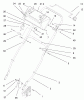 Rasenmäher 11003 - Toro 53cm Walk-Behind Mower (SN: 200000001 - 200999999) (2000) Listas de piezas de repuesto y dibujos HANDLE AND CONTROL ASSEMBLY