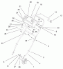 Rasenmäher 11003 - Toro 53cm Walk-Behind Mower (SN: 8900001 - 8999999) (1998) Listas de piezas de repuesto y dibujos HANDLE ASSEMBLY