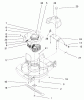 Rasenmäher 11003 - Toro 53cm Walk-Behind Mower (SN: 9900001 - 9999999) (1999) Listas de piezas de repuesto y dibujos ENGINE & BLADE ASSEMBLY