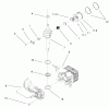 Rasenmäher 11003 - Toro 53cm Walk-Behind Mower (SN: 9900001 - 9999999) (1999) Listas de piezas de repuesto y dibujos SHORT BLOCK ASSEMBLY