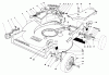 Rasenmäher 22020 - Toro Walk-Behind Mower (SN: 4000001 - 4999999) (1984) Listas de piezas de repuesto y dibujos HOUSING ASSEMBLY (MODEL 22015)