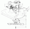 Rasenmäher 22015 - Toro Walk-Behind Mower (SN: 5000001 - 5999999) (1985) Listas de piezas de repuesto y dibujos ENGINE ASSEMBLY (MODEL 22020)