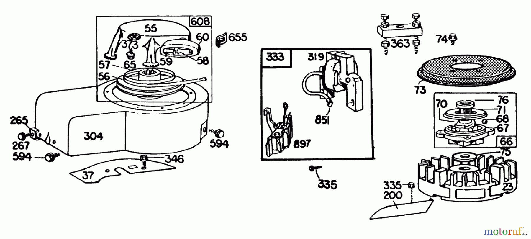  Rasenmäher 22020 - Toro Walk-Behind Mower (SN: 5000001 - 5999999) (1985) ENGINE BRIGGS & STRATTON MODEL 131922-0163-01 #1