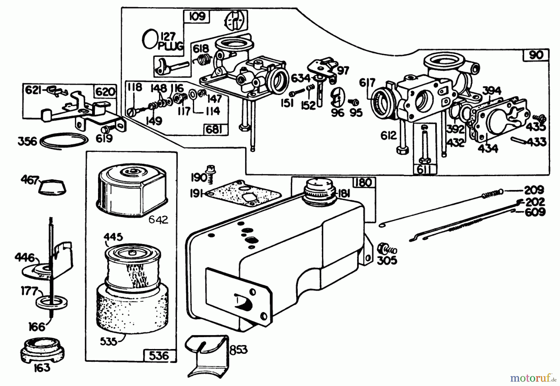  Rasenmäher 22020 - Toro Walk-Behind Mower (SN: 5000001 - 5999999) (1985) ENGINE BRIGGS & STRATTON MODEL 131922-0163-01 #3